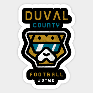 Duval County 'Til We Die, Jags Football Fan Gift Sticker